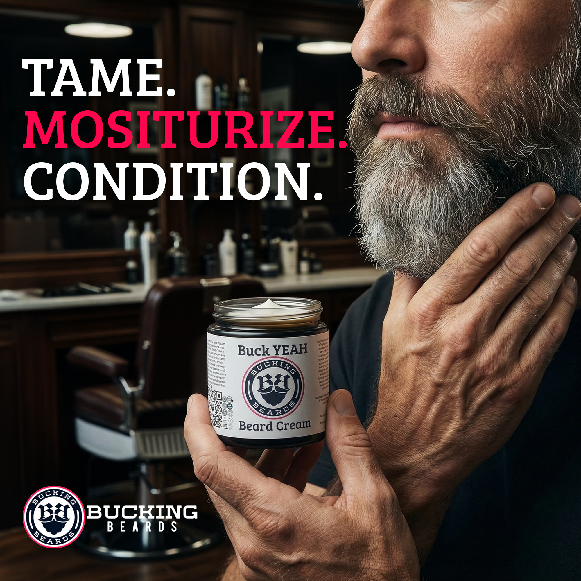 Hypoallergenic, Cruelty-Free, Vegan Buck YEAH - Beard and Scruff Cream