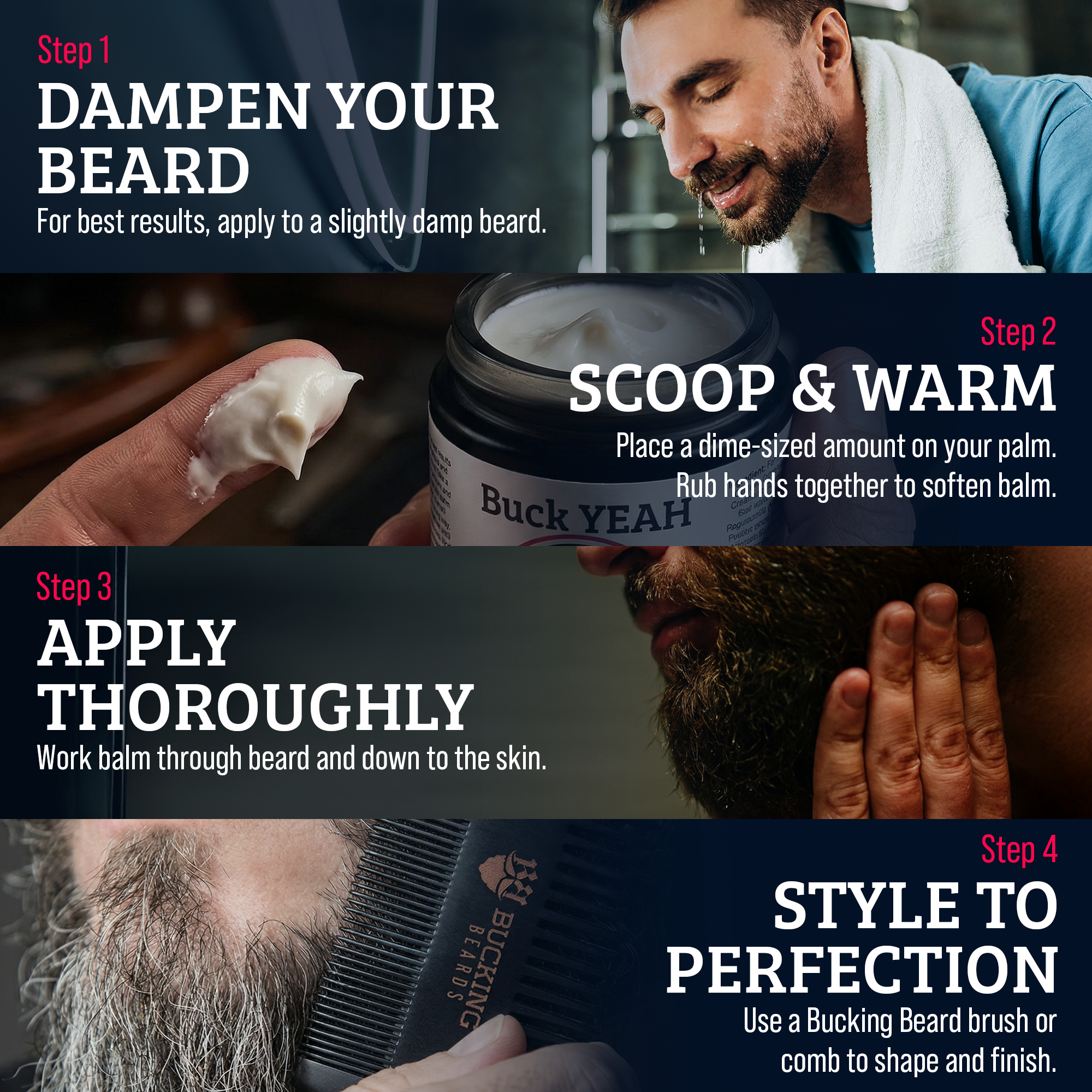 Hypoallergenic, Cruelty-Free, Vegan Buck YEAH - Beard and Scruff Cream
