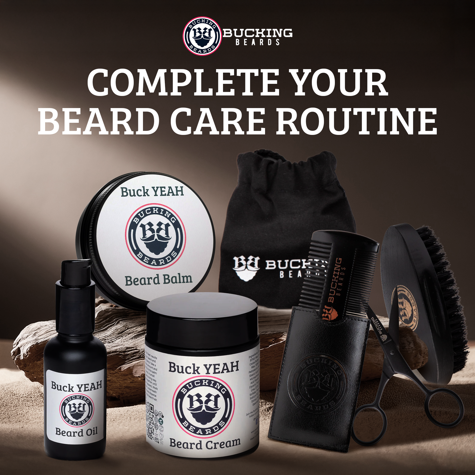 Hypoallergenic, Cruelty-Free, Vegan Buck YEAH - Beard and Scruff Cream
