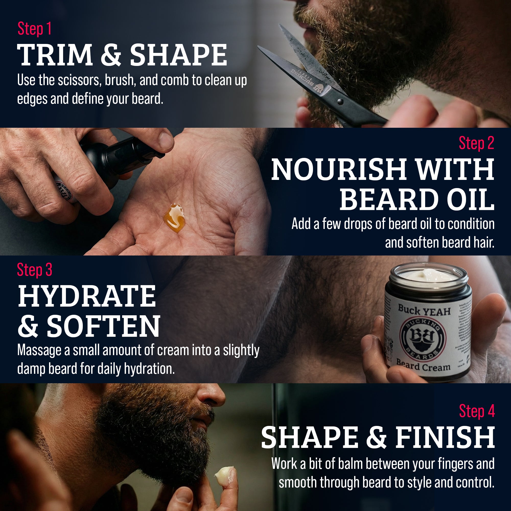 Hypoallergenic, Eco-Friendly, Cruelty-Free, Vegan Beard Kit