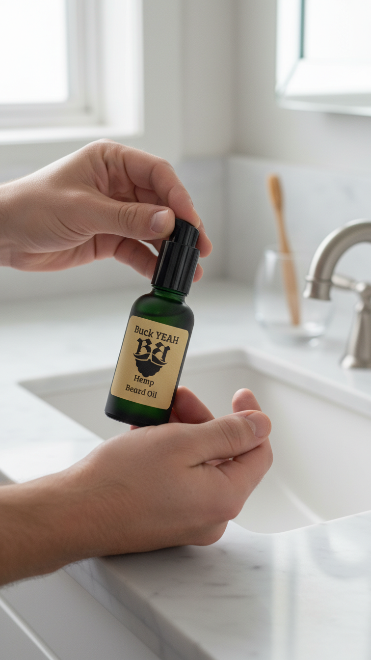 Hypoallergenic, Eco-Friendly, Cruelty-Free Buck YEAH - Soothing and Hydrating Beard Oil