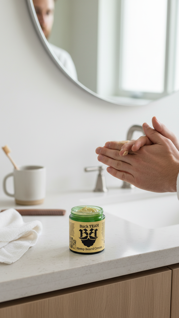 Hypoallergenic, Eco-Friendly, Cruelty-Free Buck YEAH - Soothing and Hydrating Beard Cream